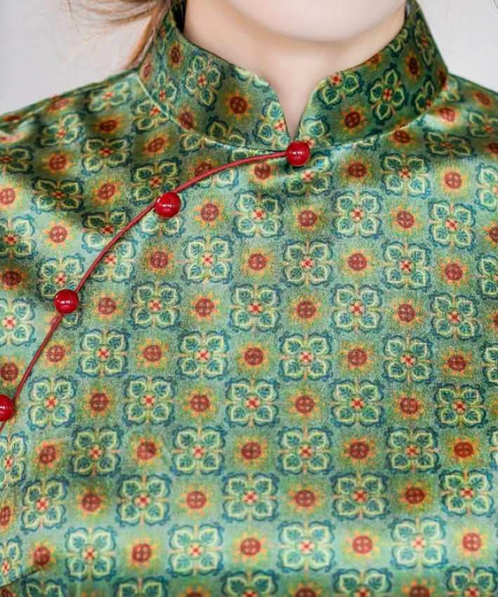 Jade Mosaic Cheongsam
