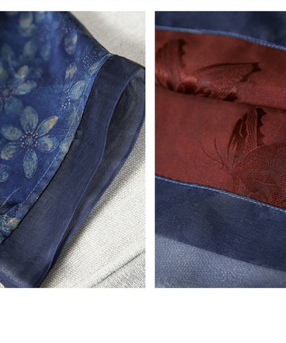 Indigo Blossom Cheongsam Dress