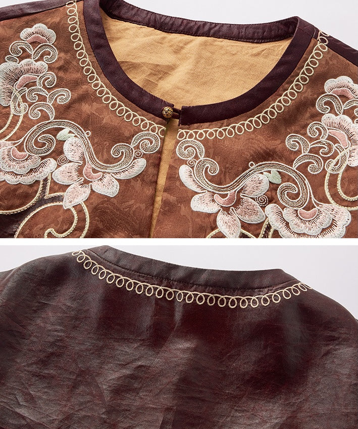 Courtyard Echo Oriental Silk Dress