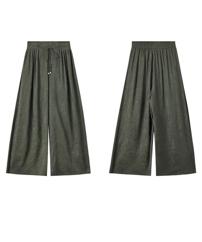Silk Linen Relaxed Oriental Pants