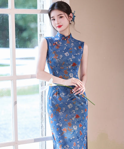 Cheongsam Peonia di Mezzanotte