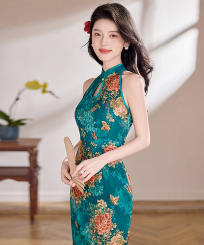Emerald Peony Cheongsam