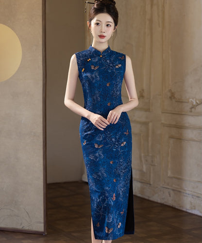 Sapphire Butterfly Cheongsam