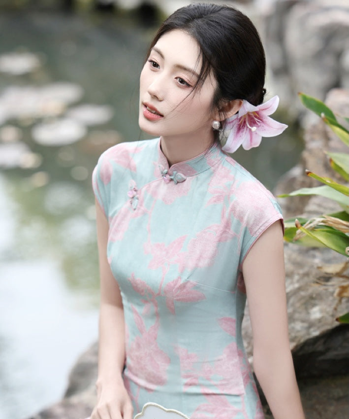 Roselle Mist Cheongsam