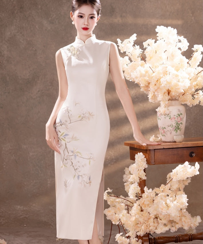 Grüner Jade-Mosaik-Cheongsam