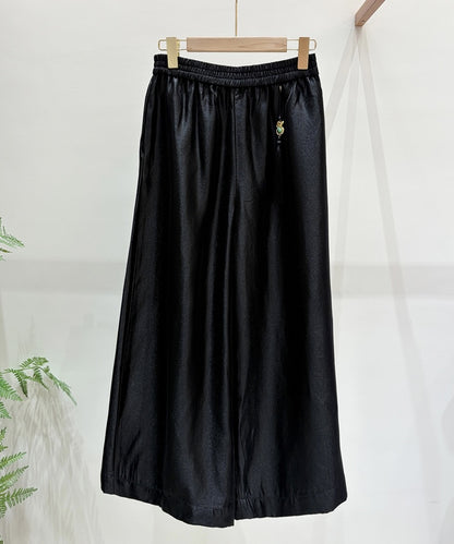 Jade Tassel Wide-Leg Cheongsam Pants