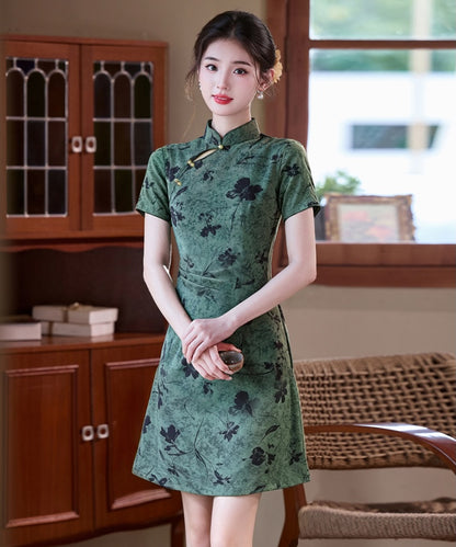 Maple Botanical Mini Cheongsam