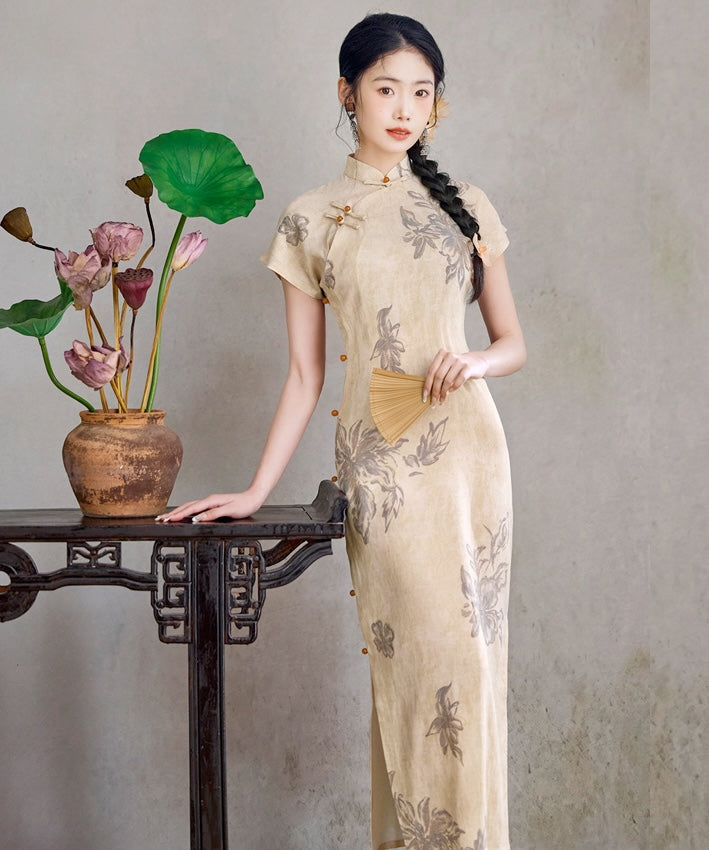 Sand Bloom Cheongsam