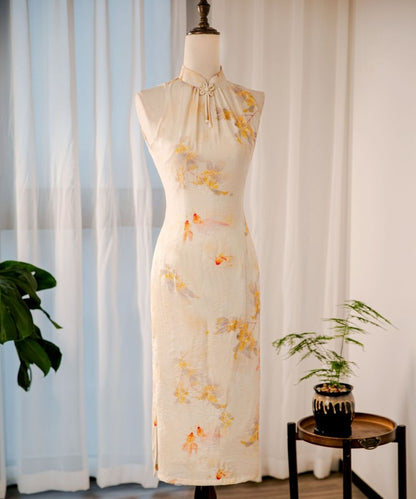 Osmanthus Goldish Sleeveless Cheongsam