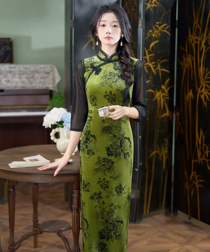 Sisi Winter Green Cheongsam