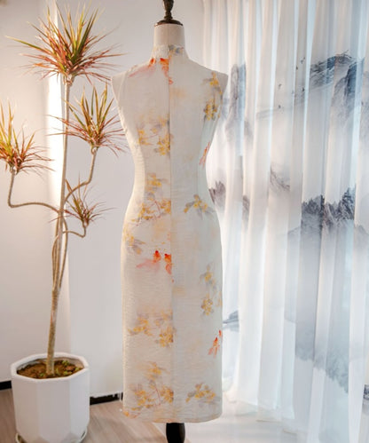 Osmanthus Goldish Sleeveless Cheongsam