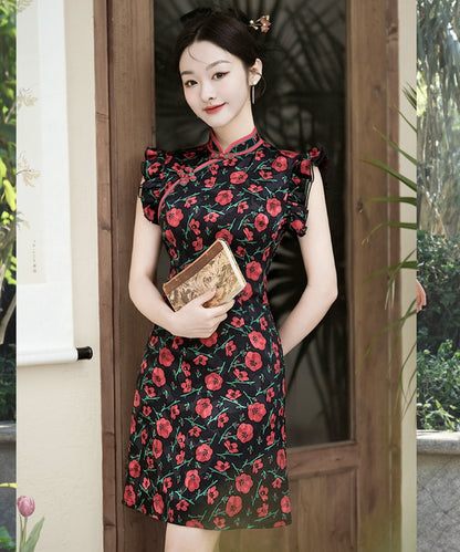 Missy Ruoxi's Rose Cheongsam