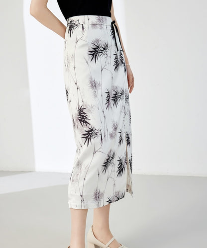 Ensi Paint-Stroke Knot Skirt