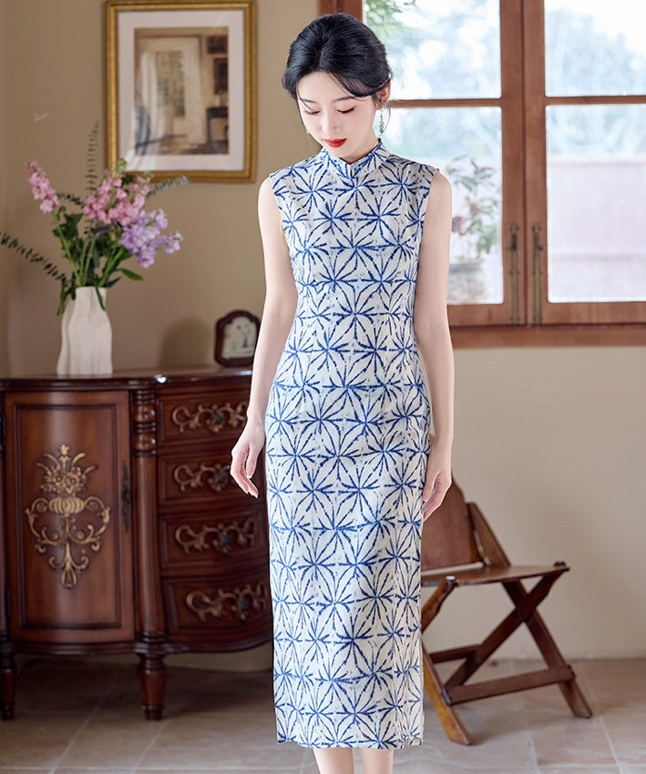 Suqin Blue Cheongsam