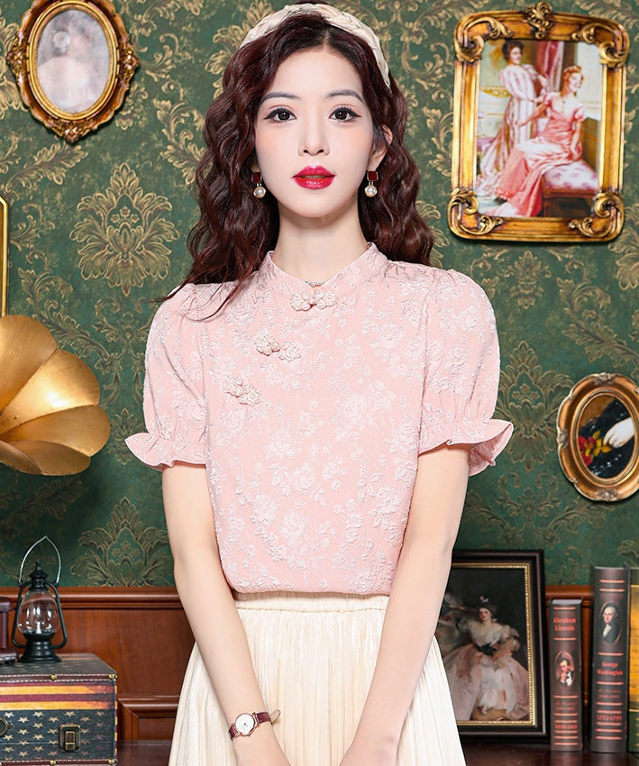 Pink Pop Cheongsam Blouse