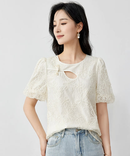 Daisy Lace Cheongsam Blouse