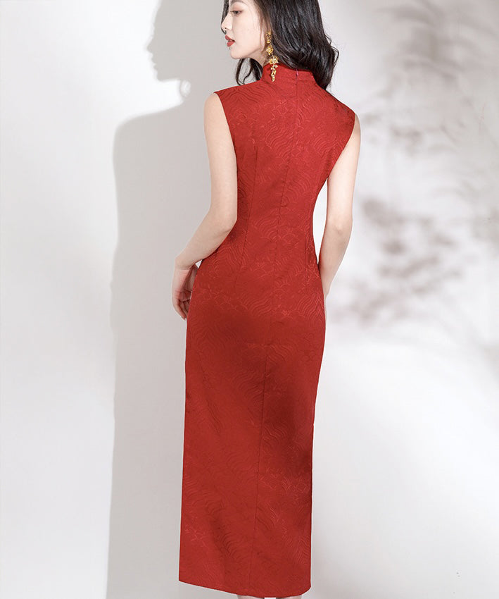 Keling Sleeveless Maxi Cheongsam
