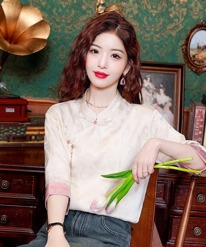 Autumn's Cheongsam Blouse