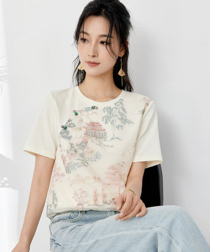 Kelly Embroidered Cheongsam Tee
