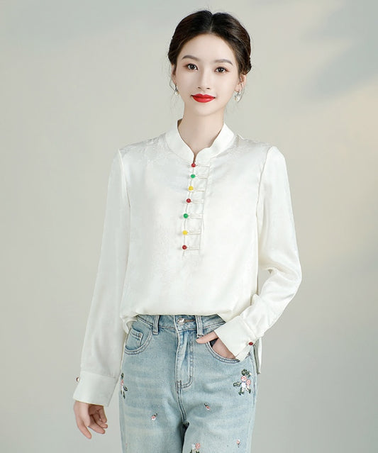 Ning's Oriental Collar Top