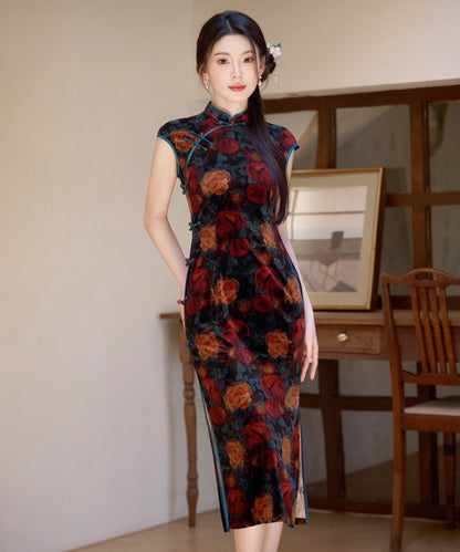 Blue Rose Cheongsam