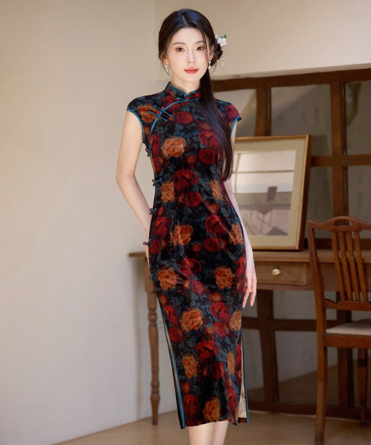Blue Rose Cheongsam