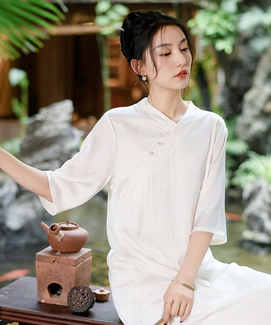 Tian Casual V-Neck Cheongsam