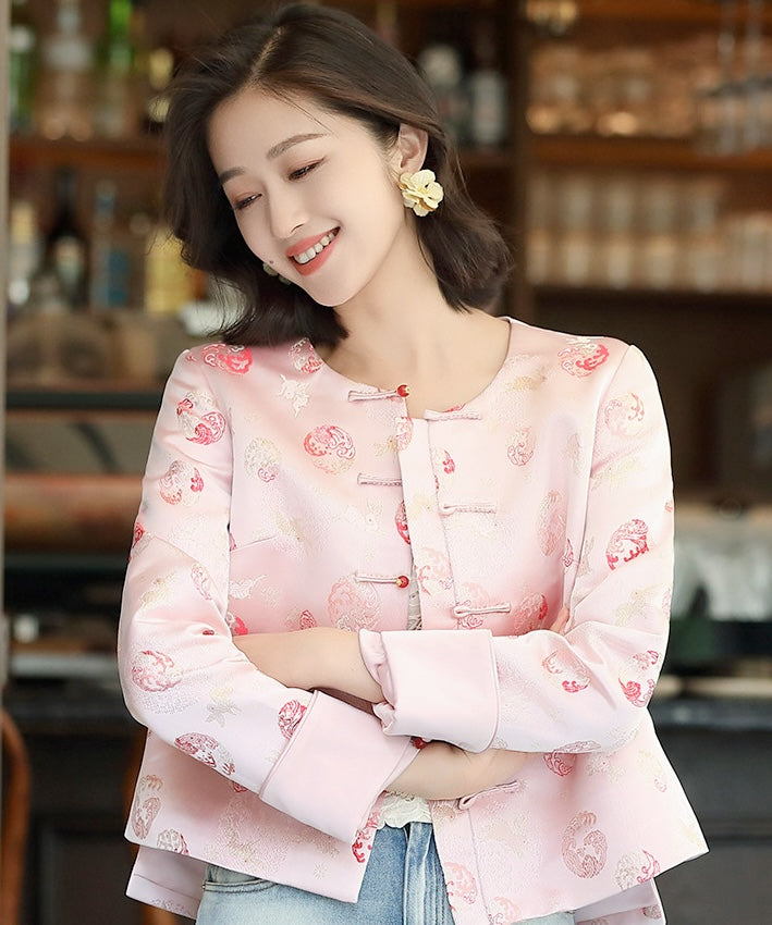 Cherry Pink Cheongsam Jacket