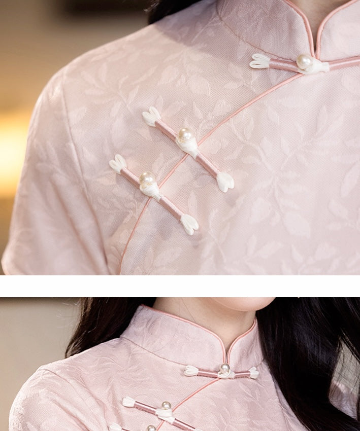 Baby Misty Pink Cheongsam