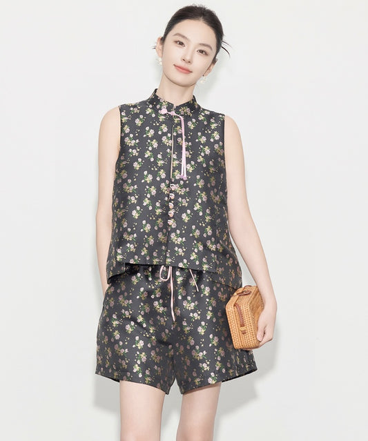 Lola Cheongsam Top + Shorts Set