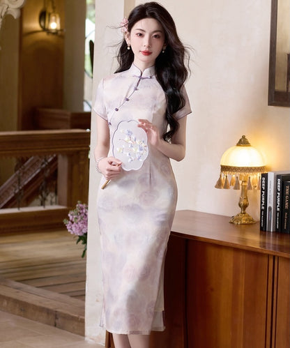 Enci's Mauve Cheongsam
