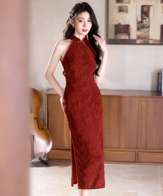 Juli Sleeveless Red Cheongsam