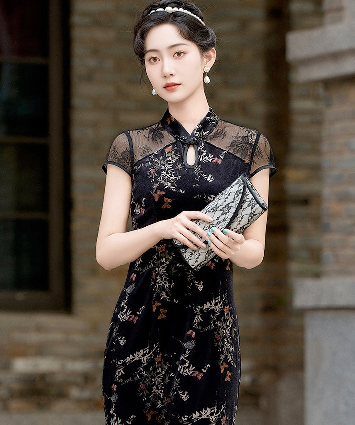 Lizzie Lace Maxi Cheongsam