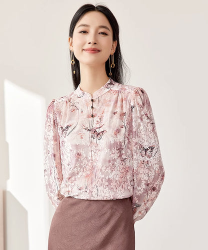 Jiexi Mandarin Collar Blouse
