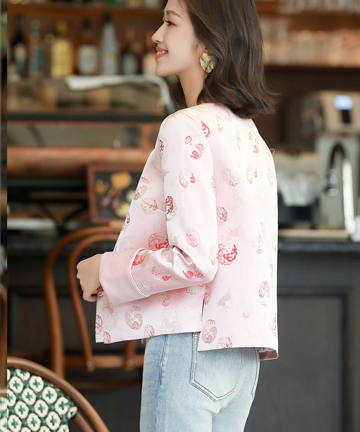 Cherry Pink Cheongsam Jacket