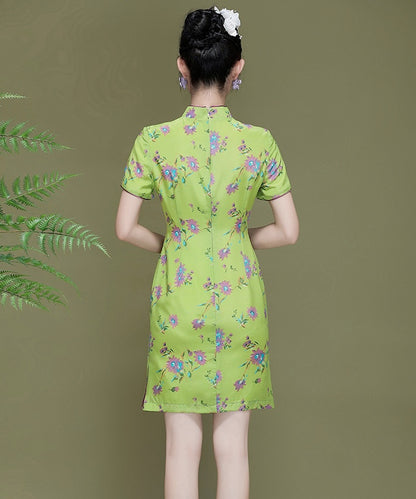 Tiffany's Lime Silk Cheongsam