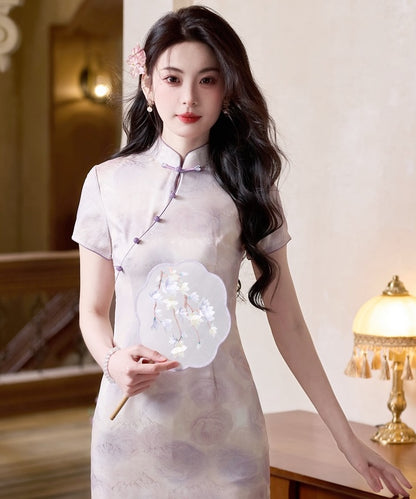 Enci's Mauve Cheongsam