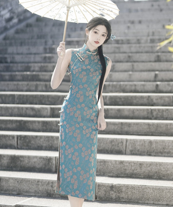 Florette Sleevless Maxi Cheongsam