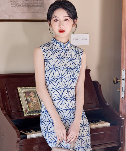 Suqin Blue Cheongsam