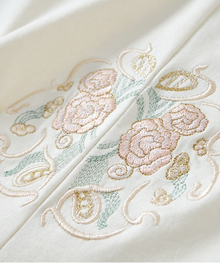 Pearl Oriental Knot Embroidered Tee