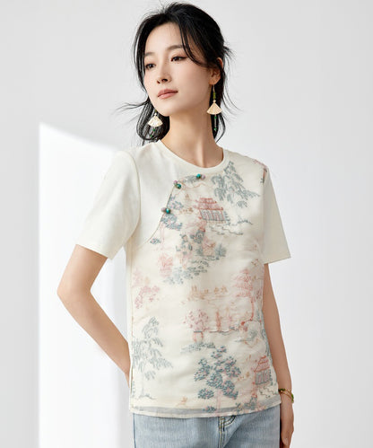 Kelly Embroidered Cheongsam Tee