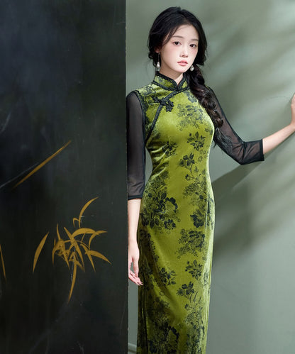 Sisi Winter Green Cheongsam