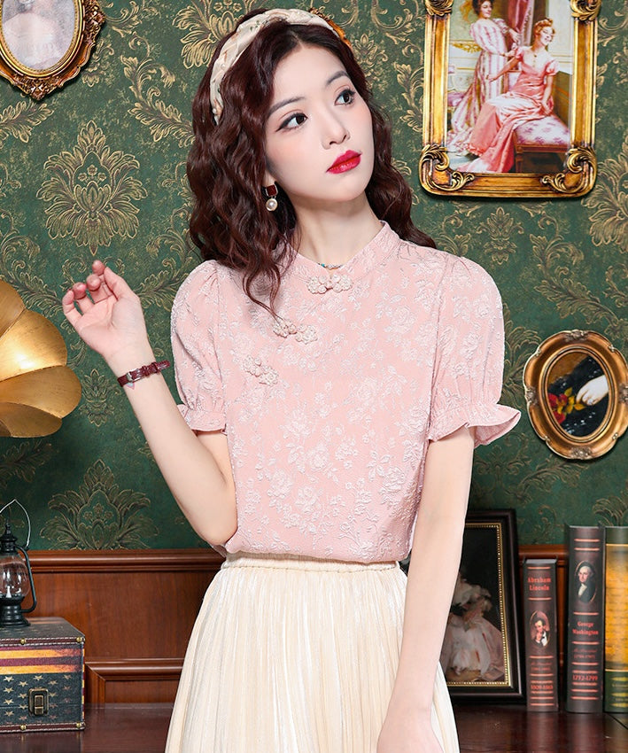 Pink Pop Cheongsam Blouse