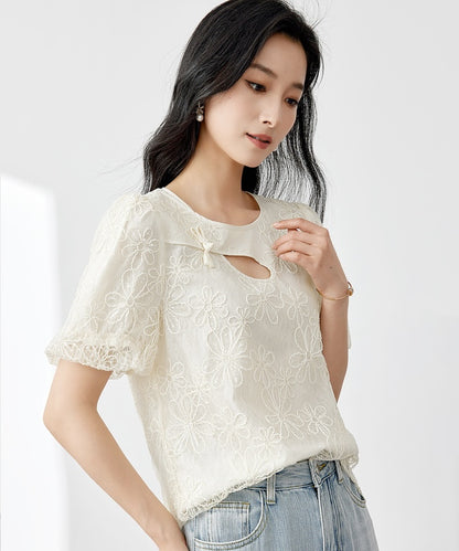 Daisy Lace Cheongsam Blouse