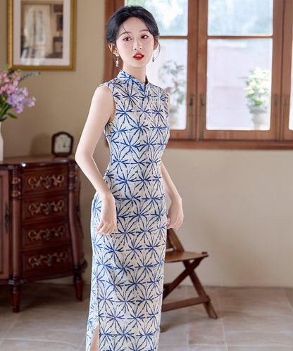 Suqin Blue Cheongsam