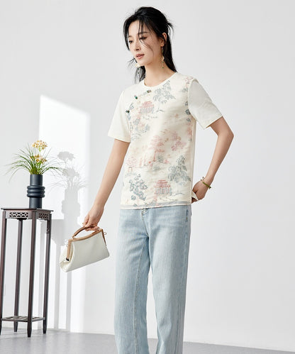 Kelly Embroidered Cheongsam Tee