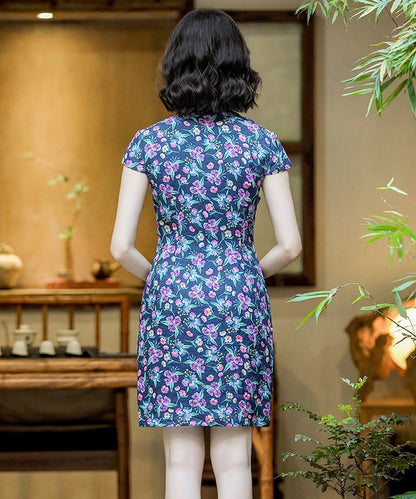 Nara's Floral Print Cheongsam