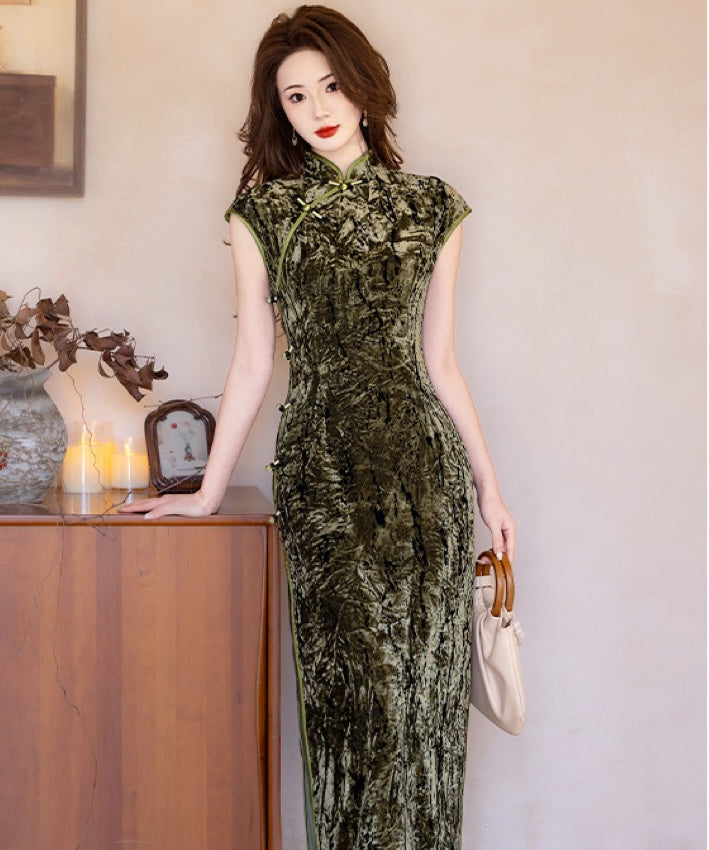 Jasmine Olive Cheongsam