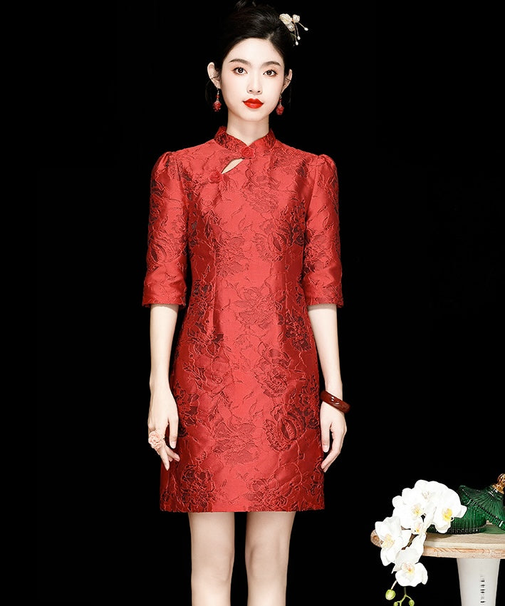 Crimson's New Year Cheongsam