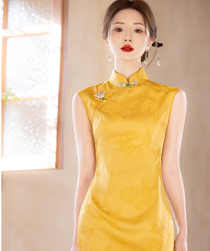 Royal Yellow Cheongsam